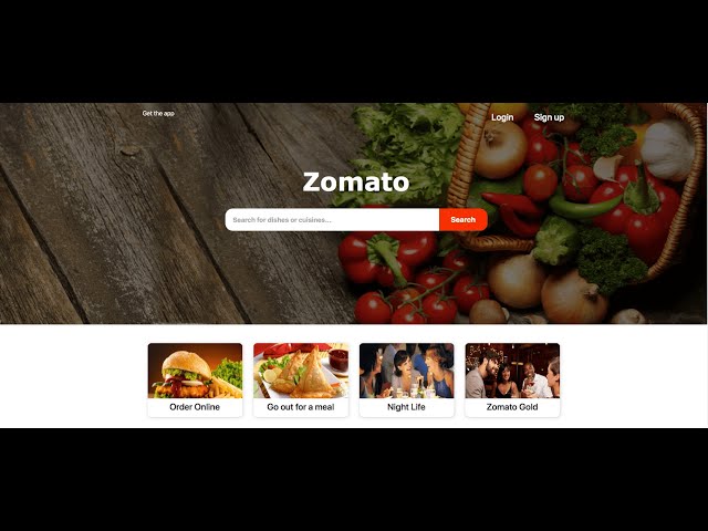 Zomato UI Clone using HTML, CSS and Bootstrap - Part 1