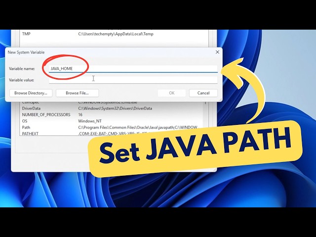 How to Setup Java Path in Windows 11 Permanently