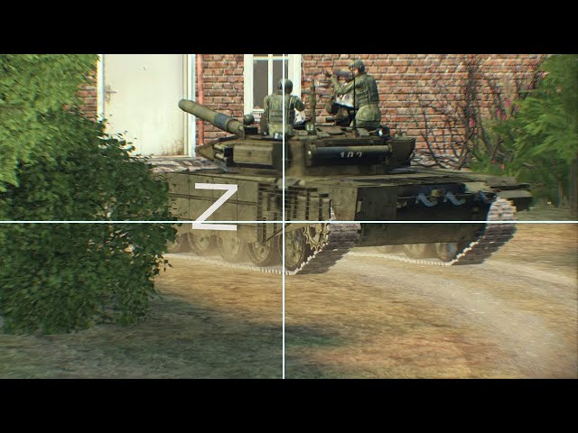 Russian Tanks and Vehicles Got Shocked By Ukraine Javelin Anti-Tank Missile - ARMA 3