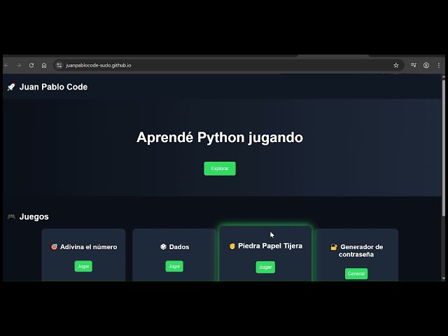 Hice una WEB para aprender PYTHON jugando (y es GRATIS) 🔥