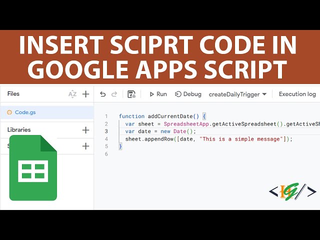 How to Add & Run Code in Google Apps Script | Google Sheets