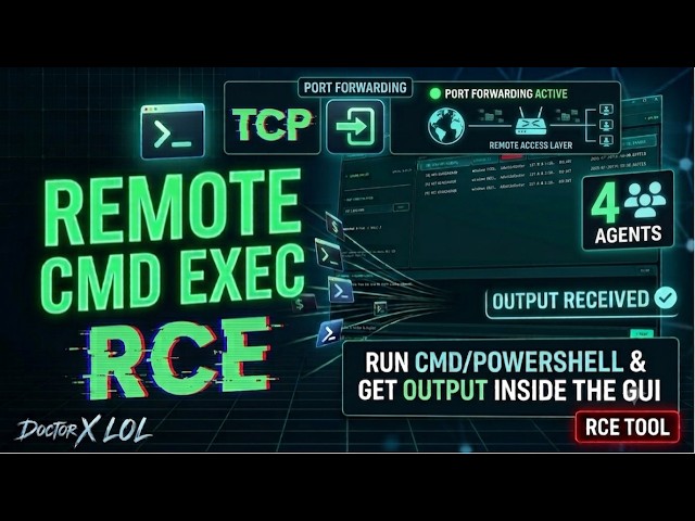 🚀 Python Remote Command Executor (RCE) Tutorial | TCP Sockets + Free Tunneling