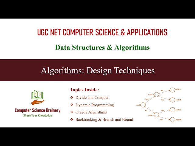 Design Techniques | Algorithms | Unit 7-11 | UGC NET Computer Science | D&C, Greedy, DP, B&B