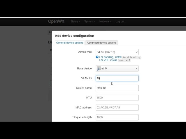 How to setup VLAN on OpenWRT