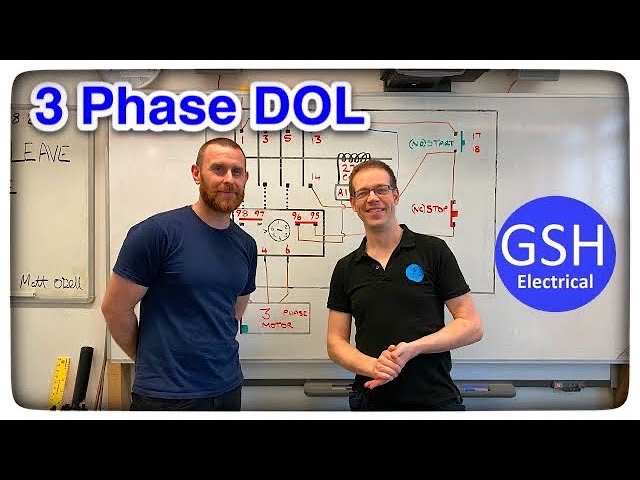 3 Phase Direct Online Starter DOL Wiring Diagram Connections Explained