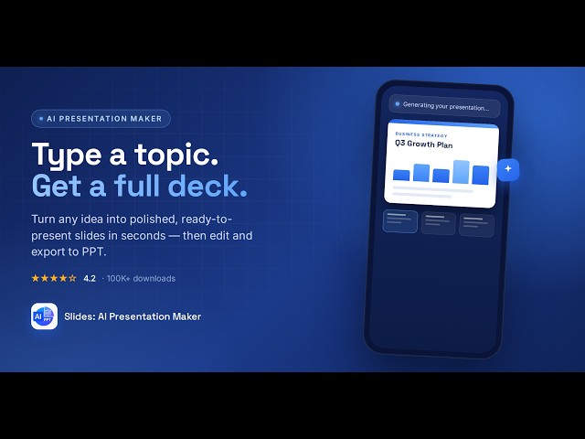 AI Presentation Maker – Create PPT Slides in Seconds (Free App)