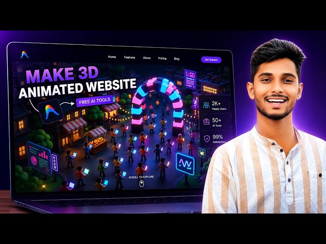How to Make a 3D Animated Website in Minutes (FREE AI / Antigravity IDE)