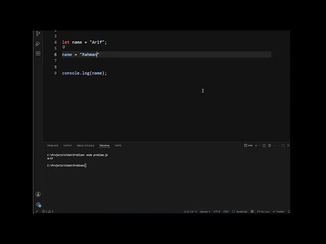 javascript let vs const bangla tutorial #coding #shorts #codingvideo #javascript