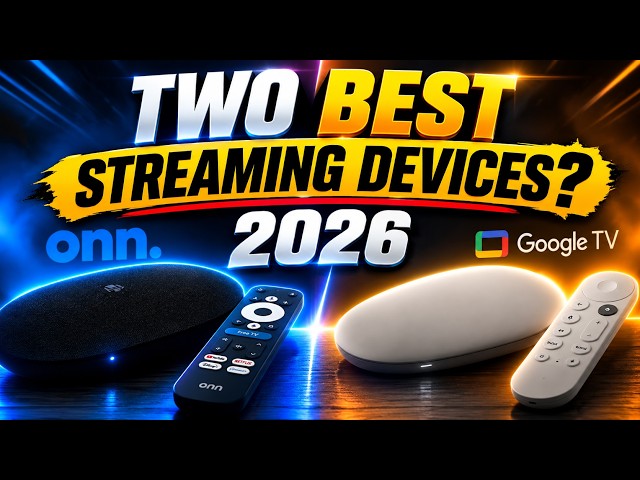 The TWO BEST Streaming Devices of 2026? | Onn 4K Pro vs Google TV Streamer