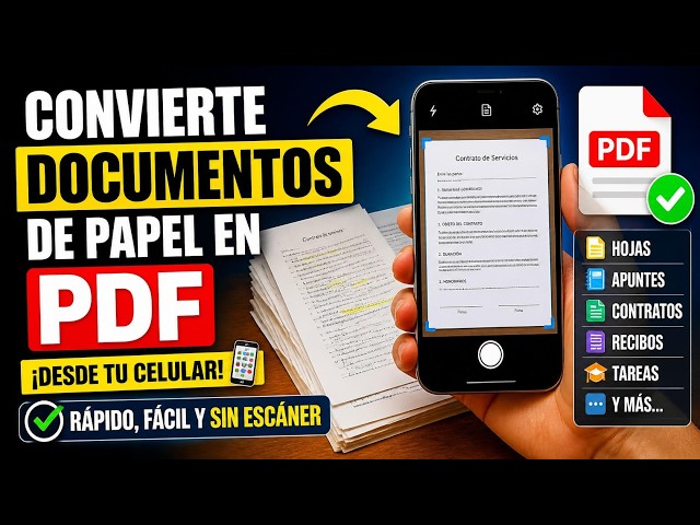 You Don't Need a Scanner Anymore: Convert Paper Documents to PDF with Your Phone
