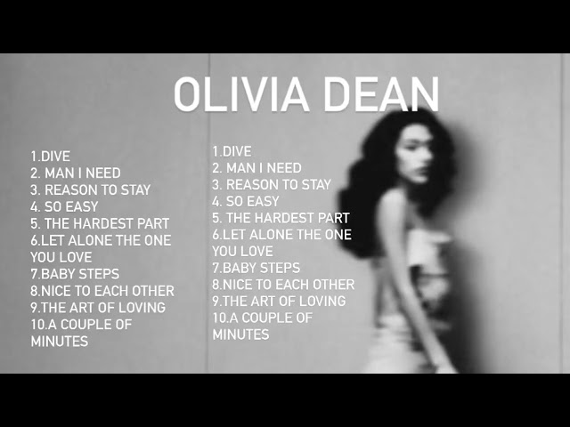 OLIVIA DEAN SONGS PLAYLIST #songplaylist #album #olivia #music #fyp #foryoypage 