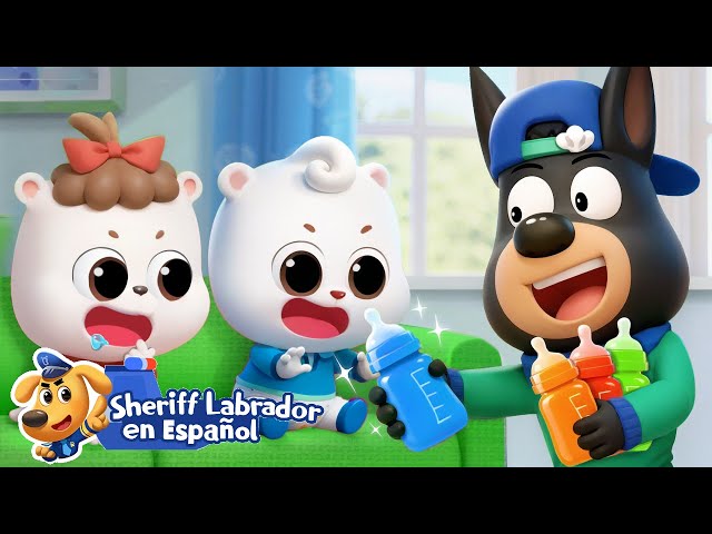 Dobie Takes Care of the Babies 🍼 Cartoons 🔍 Sheriff Labrador in Spanish