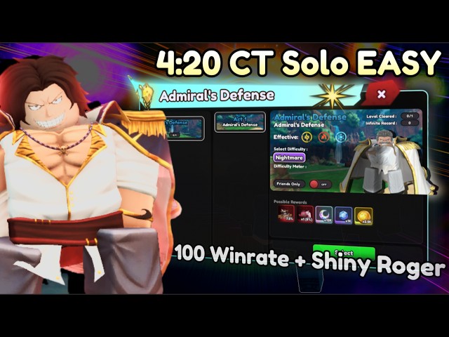 Fastest 100% Winrate | Best AFK MACRO Admiral's Defense | Universal Tower Defense X Guide