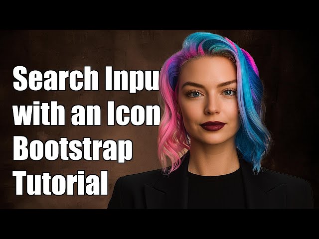 Search input with an icon Bootstrap