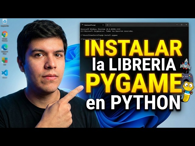 como INSTALAR la LIBRERIA PYGAME en PYTHON 🚀