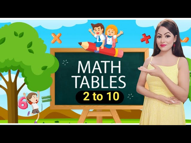 Maths Table | 2 to 10 table | Table in English