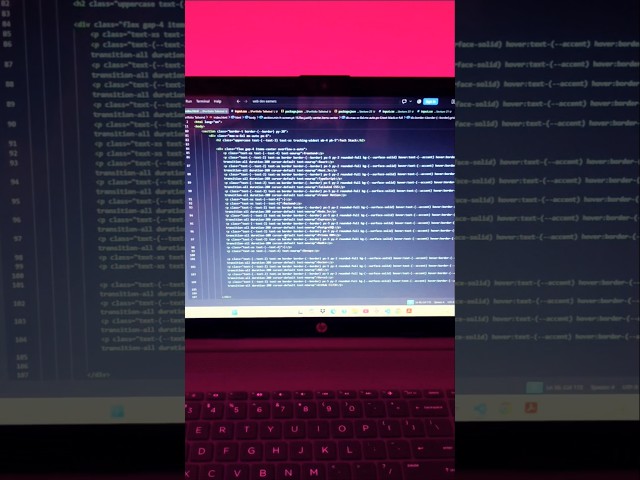 Tailwind CSS Website in Minutes 🚀 | Web Development #shorts