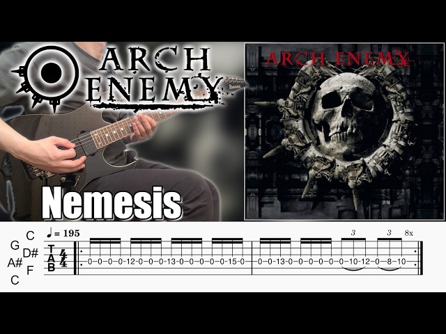 Nemesis / Arch Enemy (screen TAB | Guitar lesson | Dual guitar)