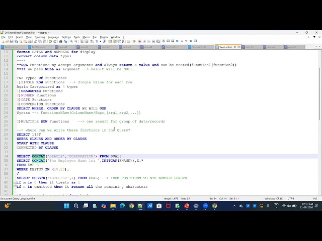 SQL Session5