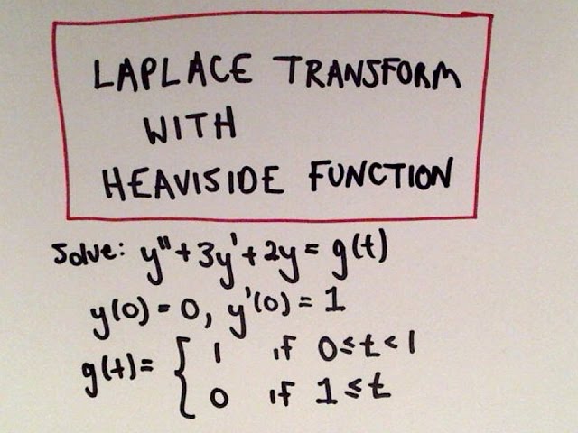Differential Equation Using Laplace Transform + Heaviside Functions