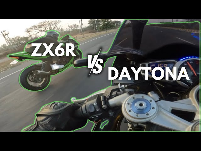 NINJA ZX6R vs DAYTONA 675R | Drag Race | Who will hold the crown!!!