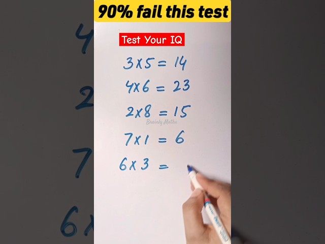 90% fail this math brain test #math #mathschallenge #braintest #braingames #mathbrainteaser #shorts
