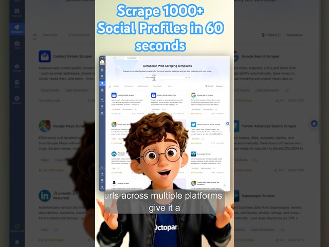 scrape hundreds of social profiles without lifting a finger #automation  #webscraping
