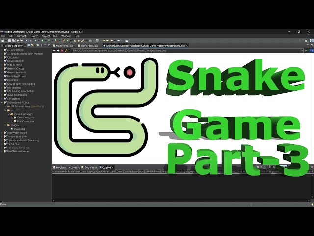 making snake game as a practice project part 3