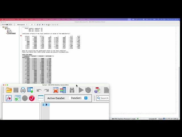 Performing moderation with a continuous and categorical moderator