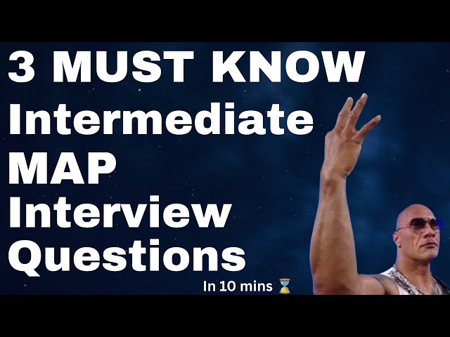 3 Intermediate JavaScript Map Questions in 10 mins! #codinginterview 
