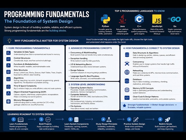 🏹Programming fundamentals for ✅ System Design || #day2 || 🏆 SYSTEM DESIGN WORLD💡