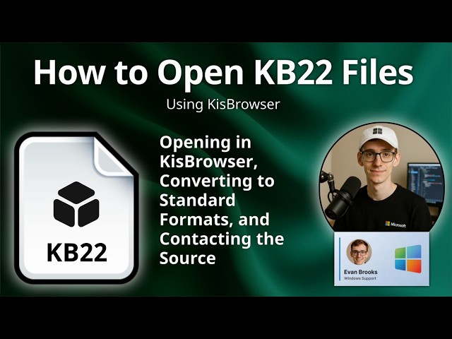 How to Open KB22 Files (KisBrowser 3D Model)