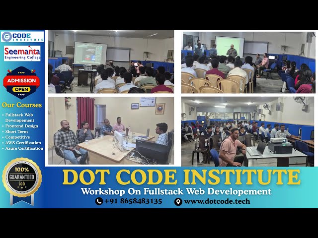 Free Workshop at Seemanta Engineering College |Dotcode Software Institute Bhubaneswar |