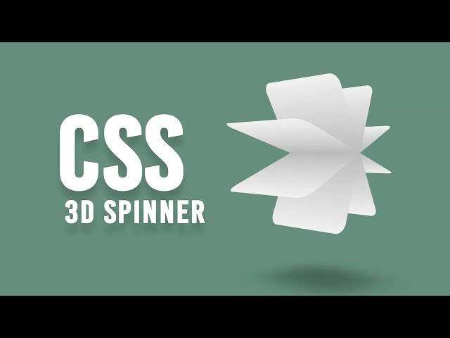 CSS Only 3D Spinner #webdevelopment #html #css #programming #coding #javascript #python