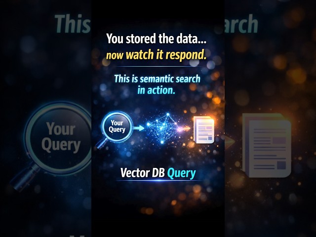 Local AI: RAG from Scratch (Part 6):Query Your Vector DB #ai #artificialintelligence #aishorts #tech
