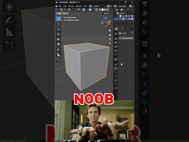 Blender Noob vs PRO: Fast Way To Subdivide 3D Objects ⚡ | #blender #tutorial #blendertutorial #3d