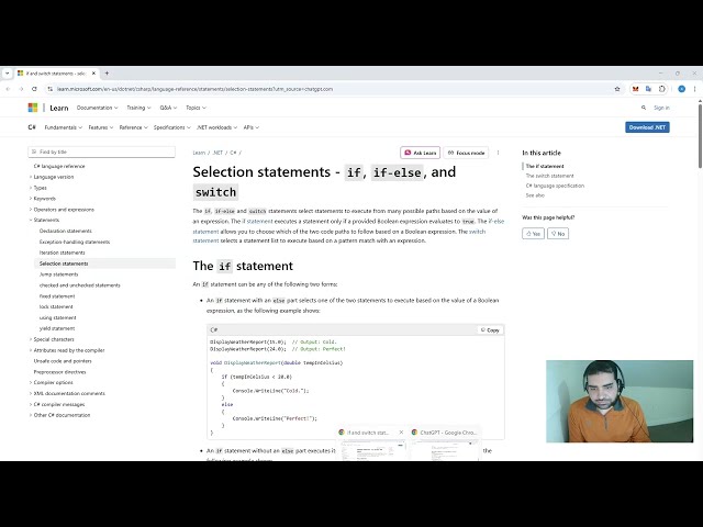 C# beginners Part-4 in Urdu/Hindi Selection Statements If-else, swtich