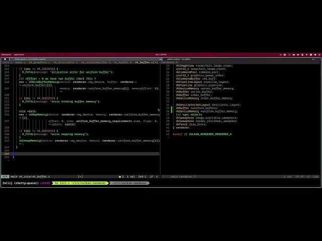 Learning Vulkan uniform buffers C graphics programming 2.1