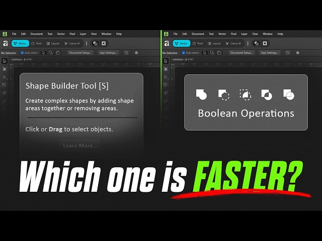 Shape Builder vs Boolean Operations in Affinity | Which Workflow Wins?