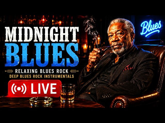 Relaxing Blues Rock | Deep Blues Rock Instrumentals | Live Blues Radio