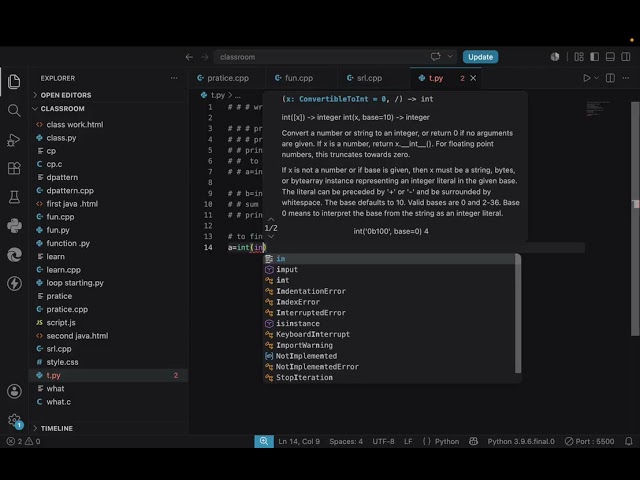 One shot of python with all tropic