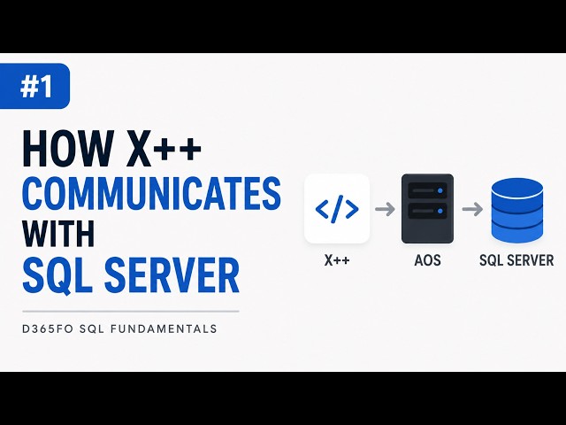 How X++ Communicates with SQL Server | D365FO SQL Fundamentals #1