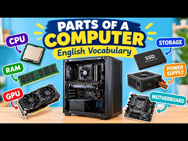 Do You Know All the Parts of a Computer? English Vocabulary Lesson