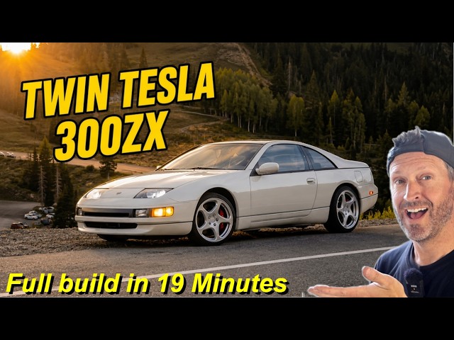 Building a TESLA SWAPPED 300ZX in 19 minutes