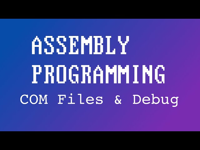 03 Assembly: COM Files and Debug