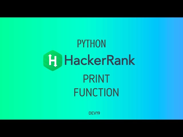 #17 : Print Function | Hackerrank Python Solutions