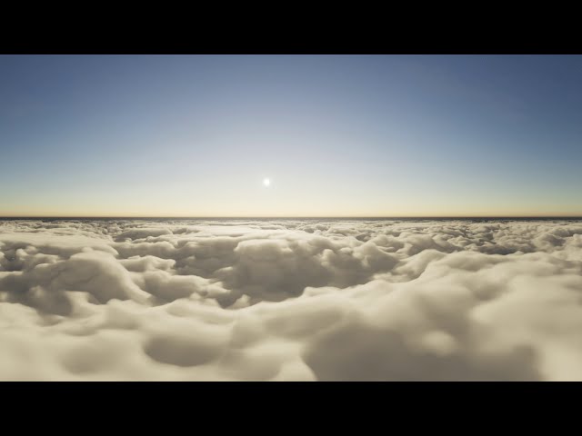 4K 360 VR  * 7 Minutes * Relaxing clouds flying - Sunrise and Sunset within 7 minutes