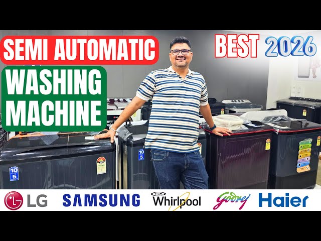 Best Semi Automatic Washing Machine 2026⚡Top 5 Semi Automatic Washing Machine 2026