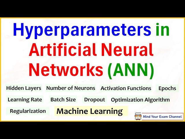 Hyperparameters in Artificial Neural Network | ANN | Machine Learning | Deep Learning | ML | DL