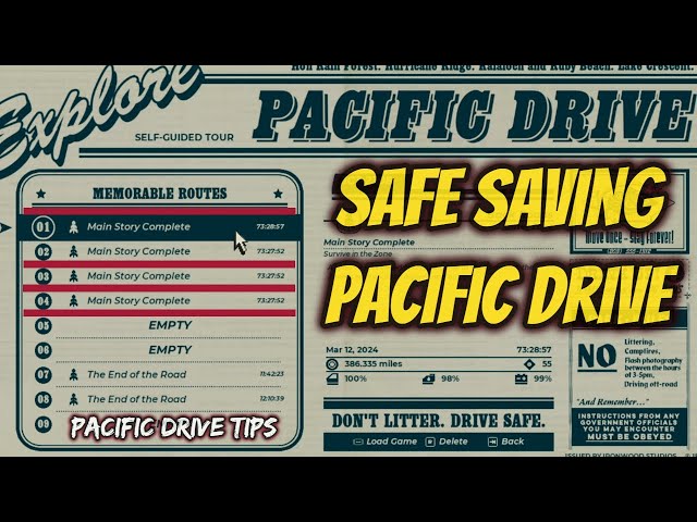 Pacific Drive Safe Saving Tutorial